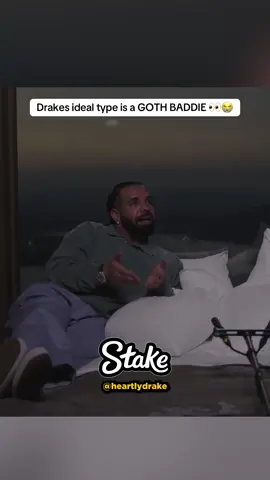 Drakes ideal type is a GOTH BADDIE 👀😭 #drake #drakeovo #ovo #bobbialthoff 
