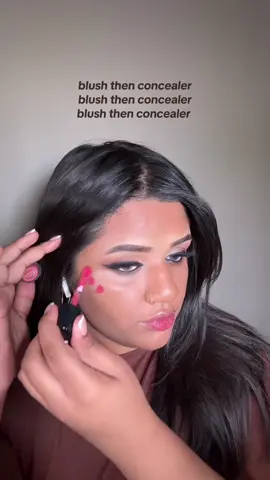 🩷 #makeuphack #blushhack #blushbeforeconcealer  