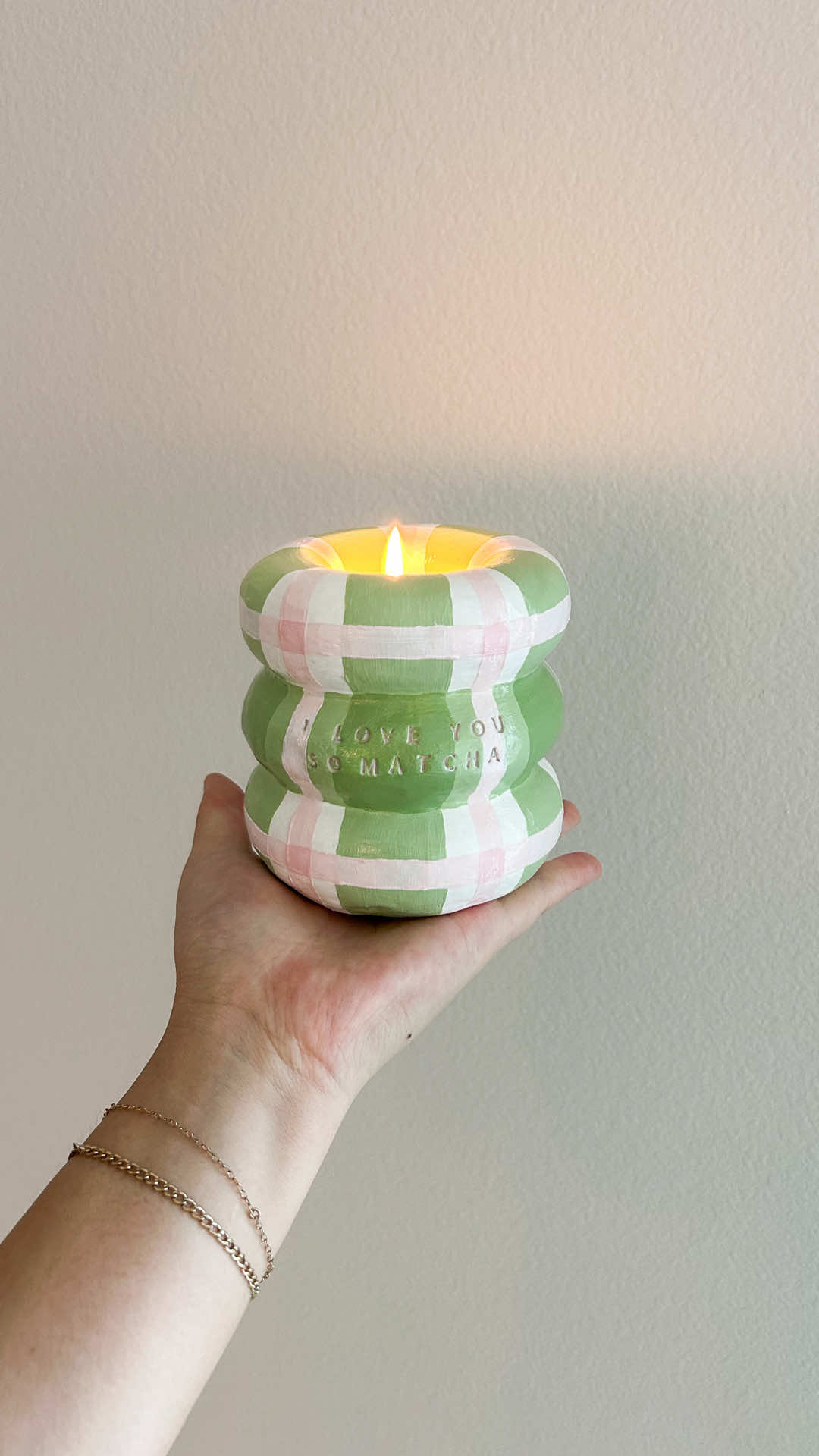 Strike a match-a and let it glow 🍵🕯️ #sculpd #airdryclay #pottery #Summer #giftideas  