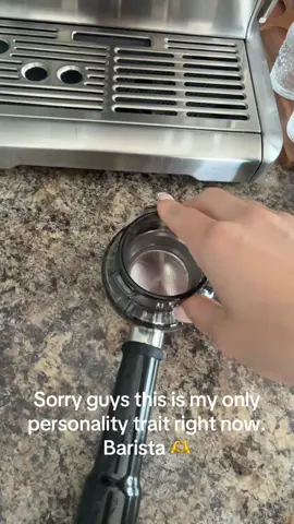 This pull was so bad but it’s okay. It wasn’t my drink. #breville  #barista 