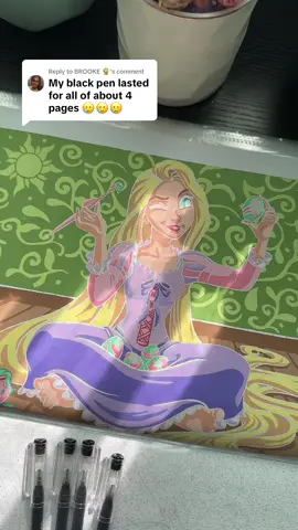Replying to @BROOKE 🪴  #languo #gelpen #colortok #tangled #coloriagesmysteres 