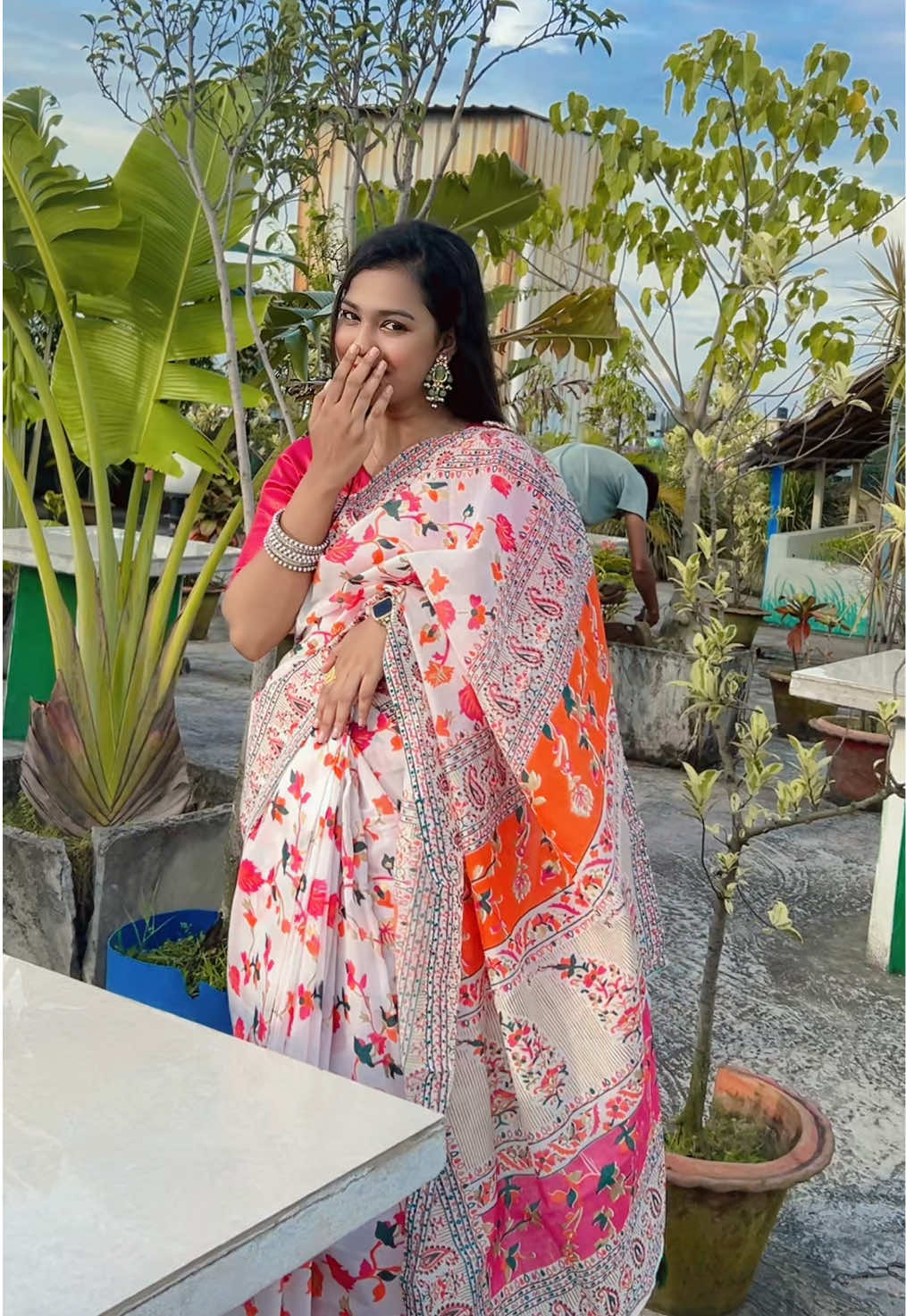 Sari from:💁‍♀️@Dhakai easy shop #Foryou #prema #Apu #foryoupage #for 