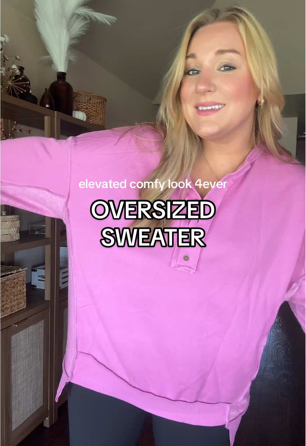 I live LIVE for an elevated comfy look which is why you can catch me in this sweater all fall long baby 👏🏼  #elevatesbasics #comfyclothes #momootd #fallfashion 