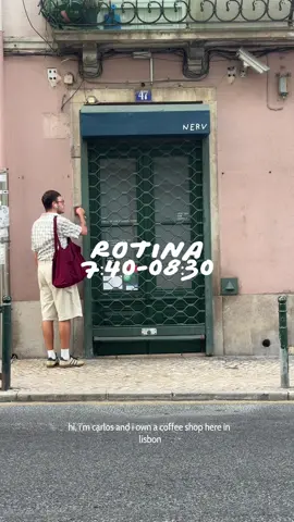 mini-rotina de quando chego no nerv até a hora de abrir 🫶   #Vlog #barista #lisboa #portugal #minivlog      