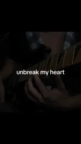 unbreak my heart #guitar #guitartok #electricguitar #unbreakmyheart #tonibraxton 