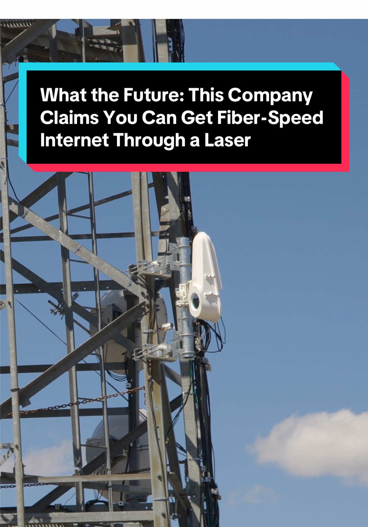 Fiber without the actual fiber? Taara's Lightbridge terminals claim to offer fiber internet speeds without the cables by transmitting laser beams that utilize the same spectrum of light used in fiber optics. #whatthefuture #fiberinternet #internetspeed #laser