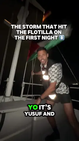 🌊 The weather has calmed and the flotilla is back on track toward Gaza. But last night was brutal. Awful conditions hit both our bellies and the smaller boats hard. Today, the seas are steady, spirits are stronger, and the mission sails on.