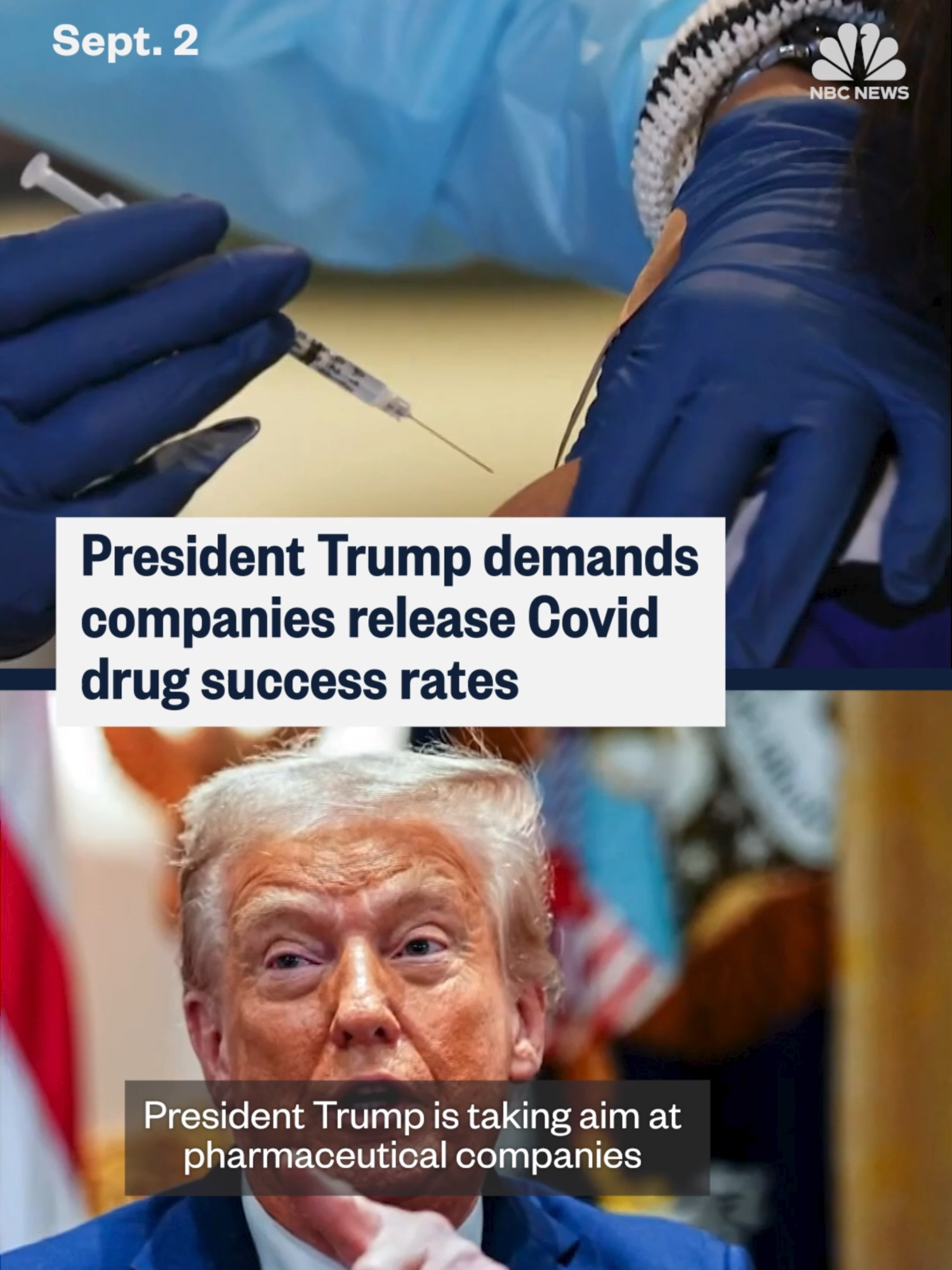 President #Trump is demanding that pharmaceutical companies release data about the success rate of their #Covid drugs.