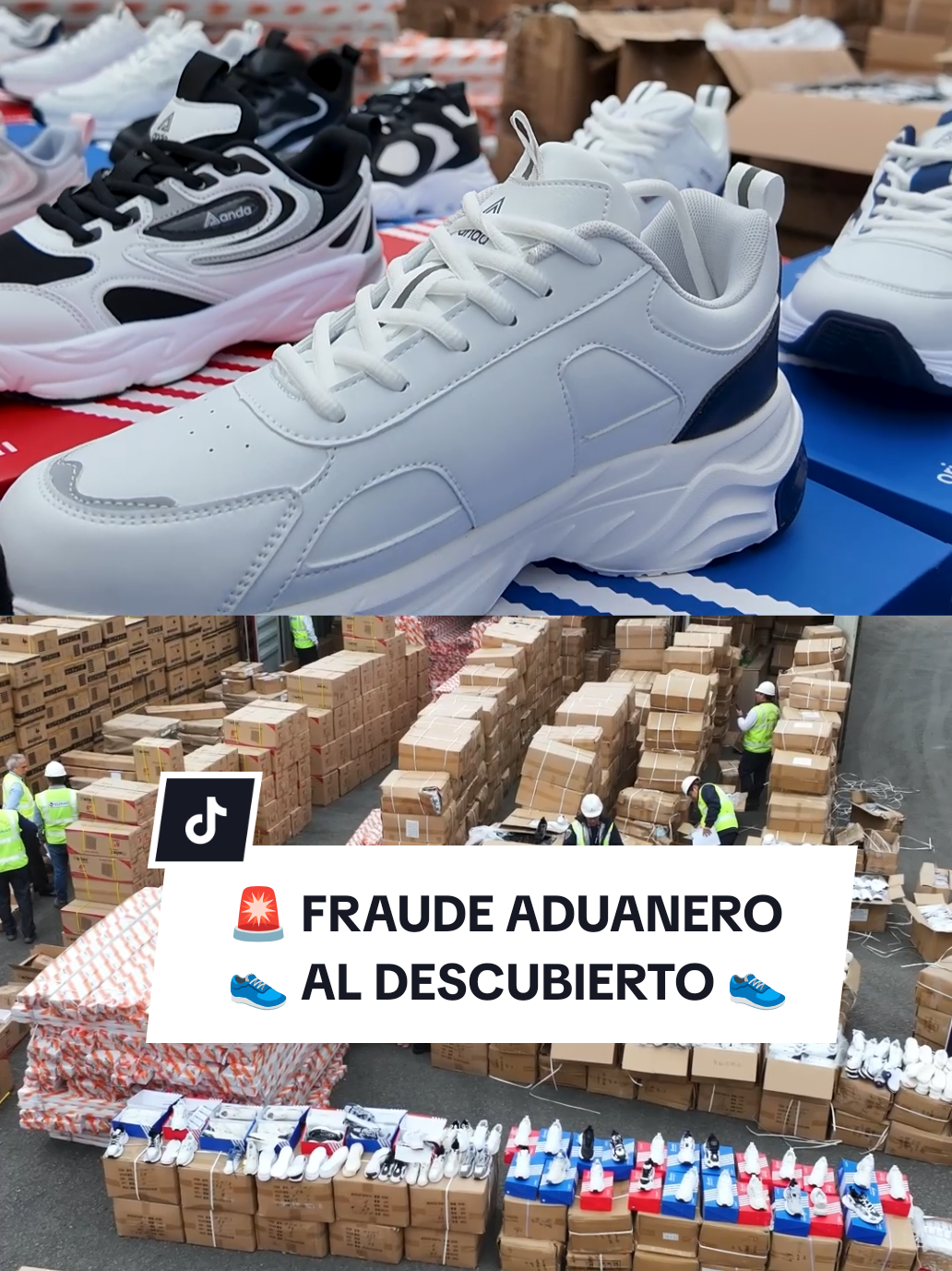 🚨 #NotaDePrensa | Nueva modalidad de fraude aduanero por más de S/1 millón al descubierto gracias a estrategia de gestión de riesgo de aduanas. Descubrimos 78 000 👟👟 zapatillas desarmadas en suelas, lengüetas, pasadores para evadir el pago de impuestos y derechos antidumping. Inteligencia aduanera al servicio del país 👮🏽‍♀️👮🏽‍♂️.