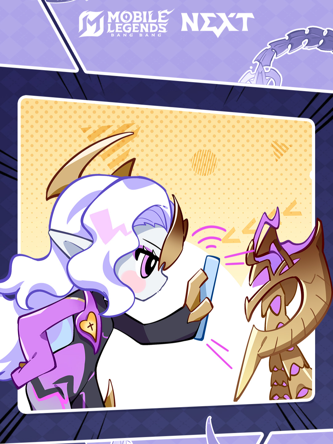 ¡Pregunta rápida! ¿Dónde puedo comprar la colección de mercancía exclusiva de la Reina? #MLBBObsidia #MLBBNEWHERO #MobileLegendsBangBang #MLBBProjectNEXT2025 #MLBBNewPatch