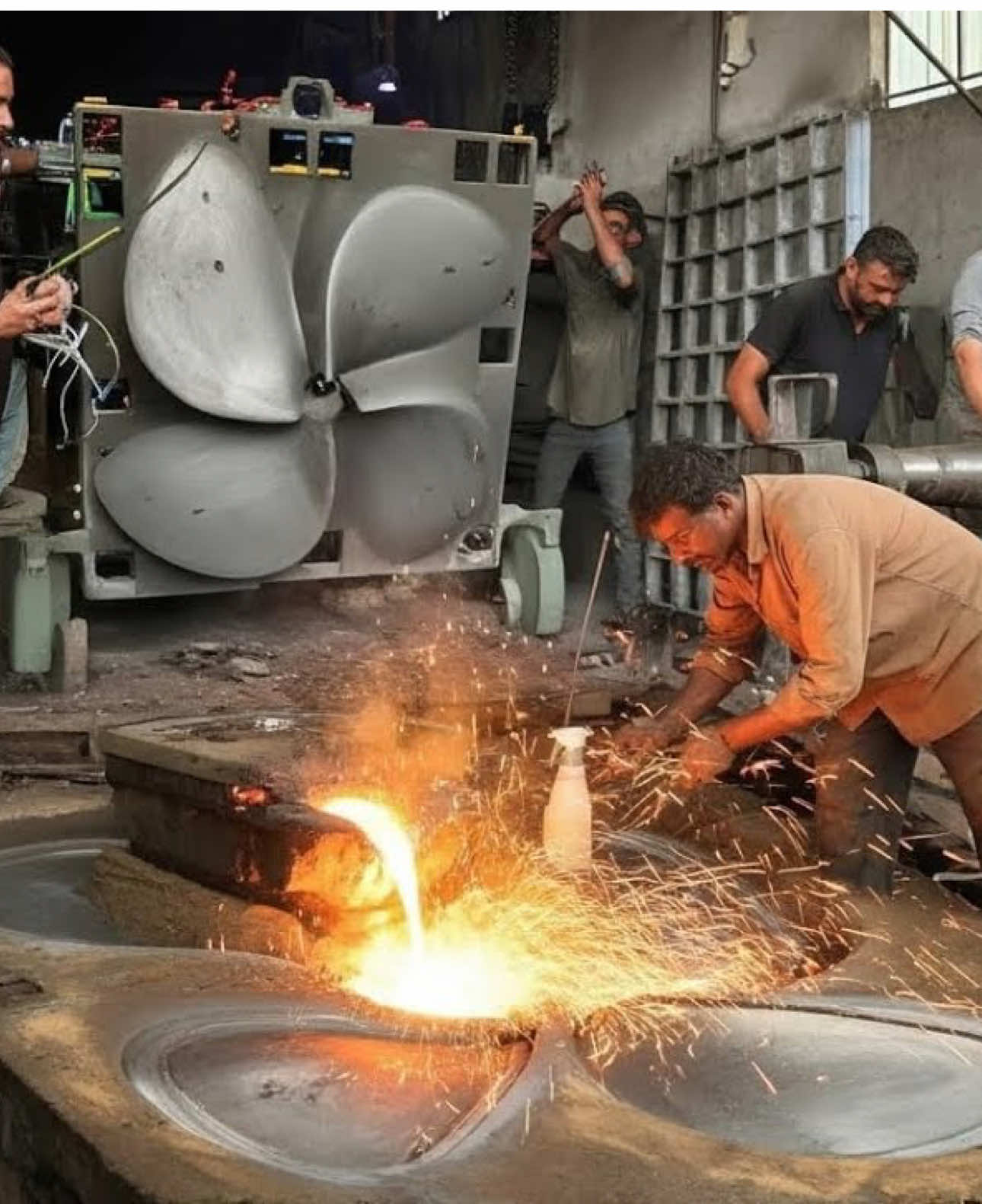 Manufacturing Process of Ship Propeller #Manufacturing #Shippropeller #fypage