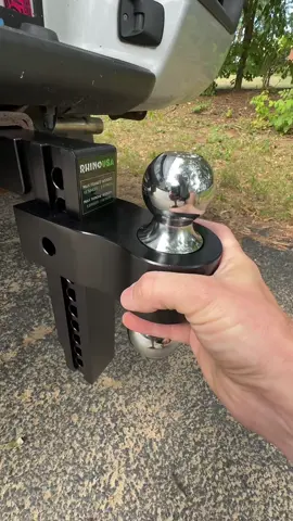 Adjustable drop hitch by RhinoUSA  #rhinousa #drophitch #trucktok #hauling #tiktokshopcreatorpicks 
