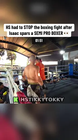 HS had to STOP the boxing fight after Isaac spars a SEMI PRO BOXER 👀 #hstikkytokky 