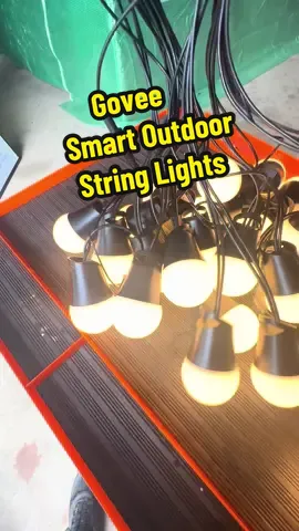 Smart Outdoor String Lights #govee #stringlights #outdoorlighting #smartlights #lighting 