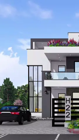 Modern 4 Bedroom Maisonette Exterior Design #exteriordesign #designandbuild #modernvilla #50x100 #KenyanArchitecture 