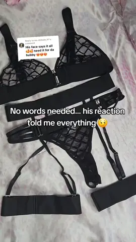 Replying to @ms.attitude_97 His face gave it away instantly… this lingerie is officially his favorite 😏🔥 #lingerie #couplegoals #wifey #trendingnow #fyp 