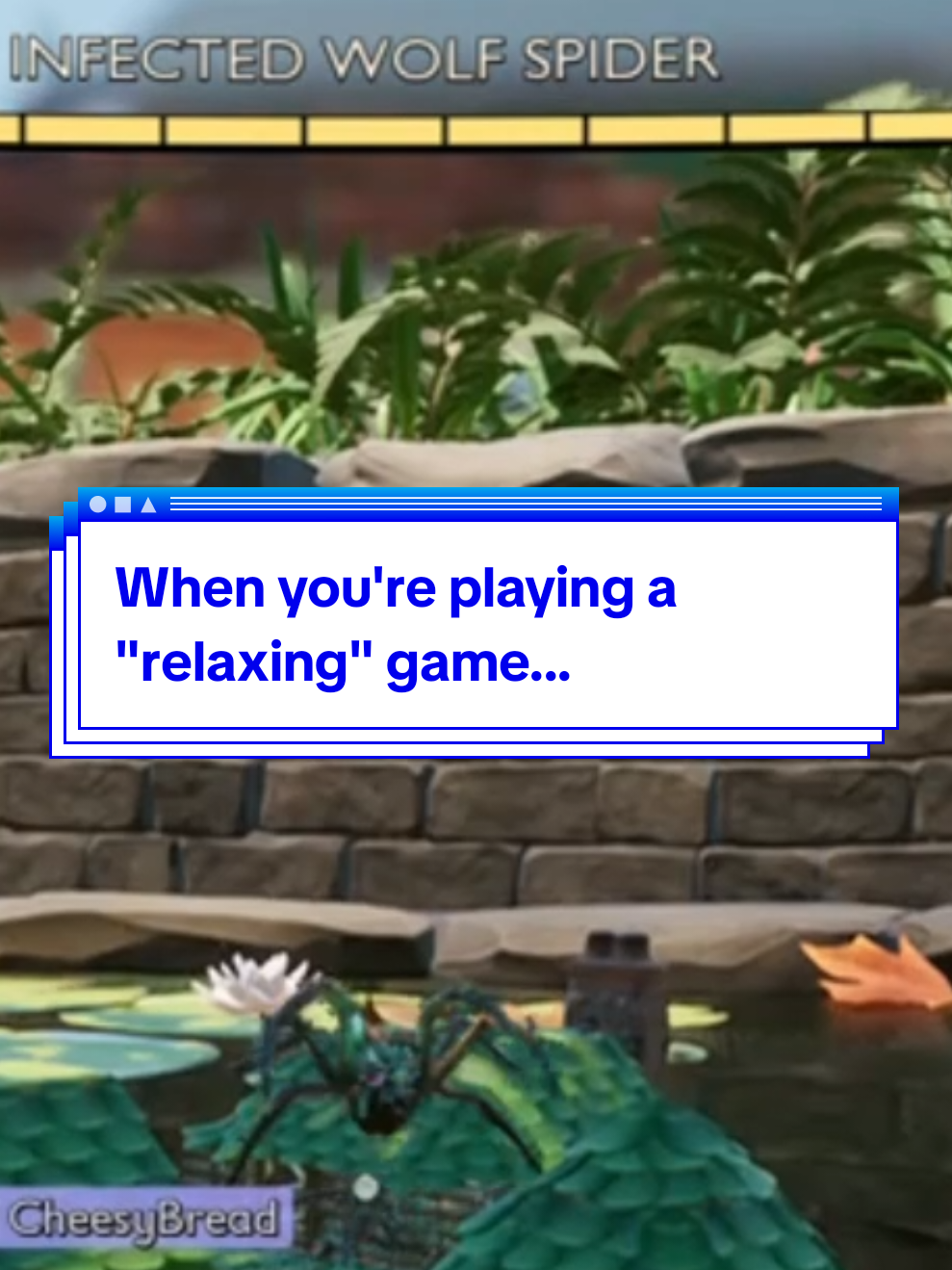 We found out how far the infected wolf spiders can jump on Grounded... so I guess we learned something? #gaming  #grounded  #spiders  #streamer  #funnymoments 