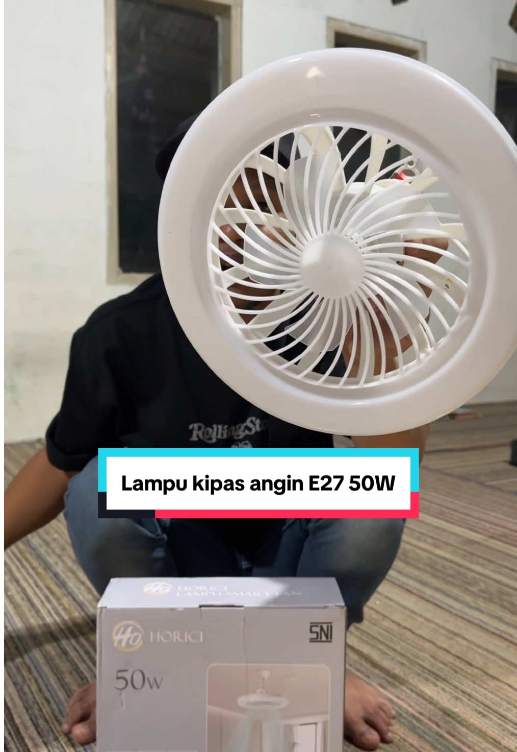 Lampu kipas angin E27 50W Lampu Plafon lampu remote control LED Lampu studio video/live konten #lampu #lampukipas #lampukipasangin #lampukipasanginmurah #lampukipasanginac 