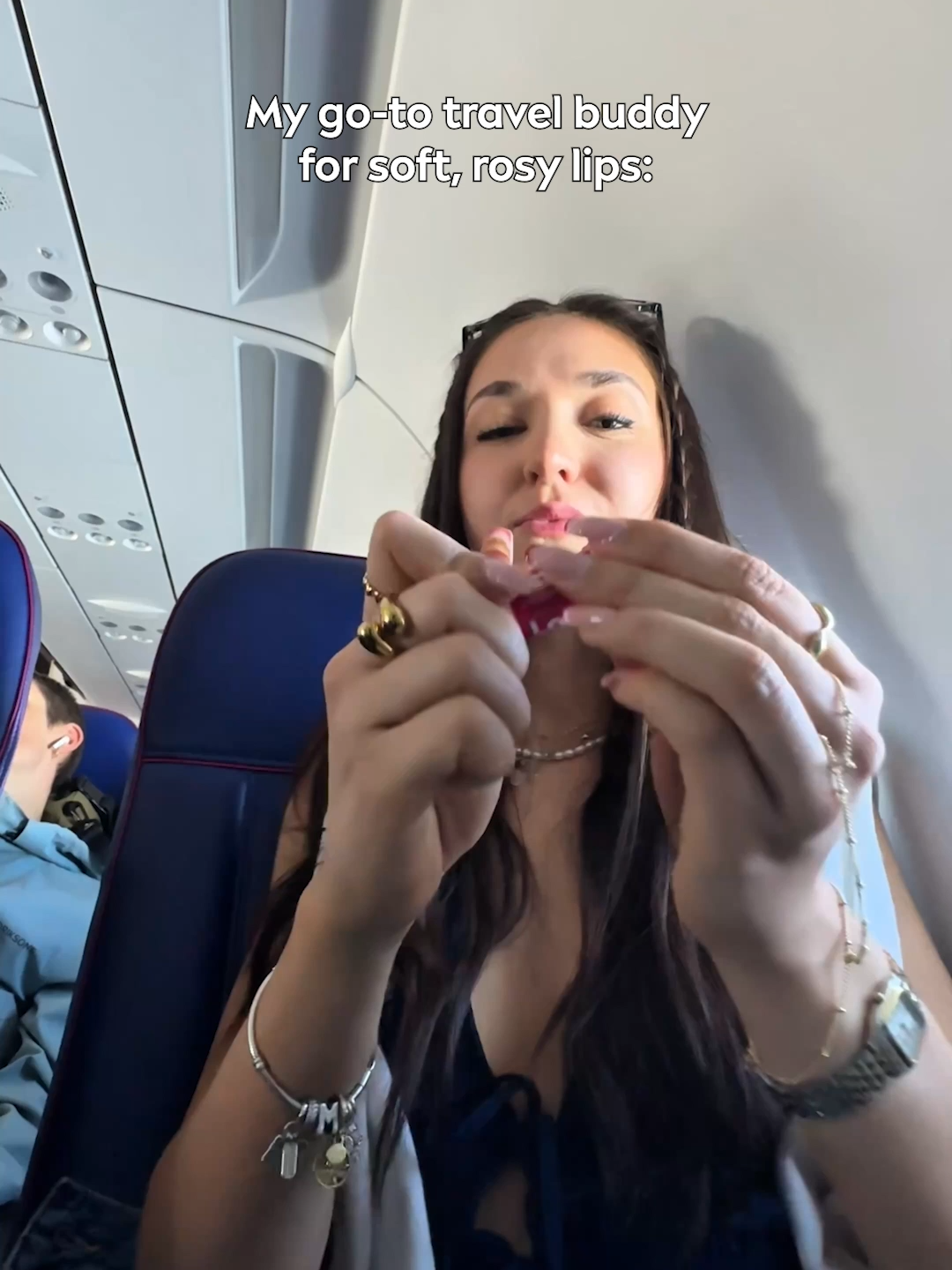 Jet lag? Maybe. Chapped lips? Never. 💋✈️ #NIVEAUSA #Travel #LipCare