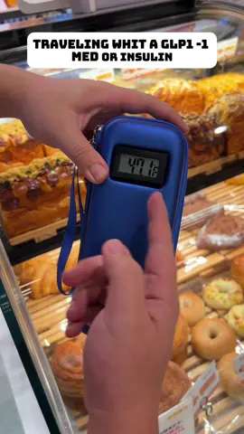 GLP1 and insulin travel case with temperature reading. #glp1 #insulin #travel #travelessentials #travelcase #coldstorage #cold #vacation #trip#cooler #diabetic #diabetes