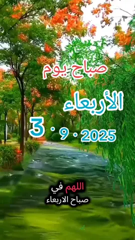 صباح -يوم- الأربعاء -يارب 🤲#دعاءيوم @المولد النبوي الشريف 💚💚💚 