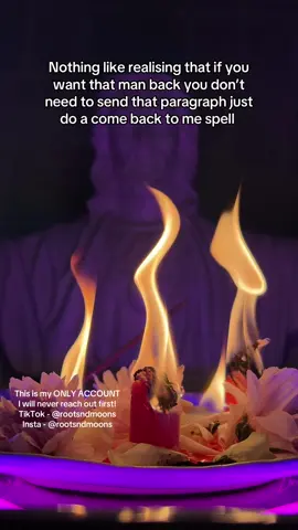 Delete that text and do the spell 🤭 Link in bio to book a spell 🕯️ #rootsandmoons 