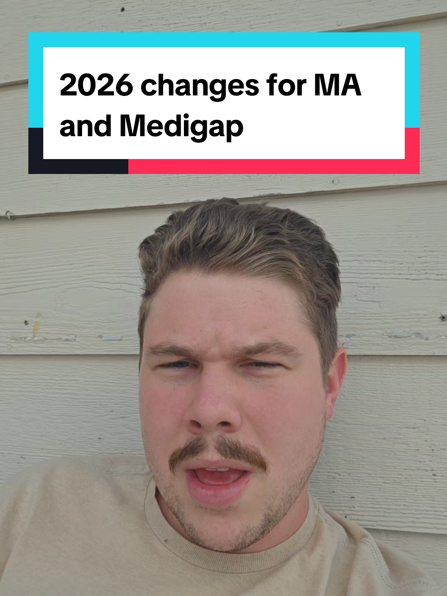 Replying to @justa.nana.of2  a few different changes coming in 2026. Not too much with Medicare Supplement, more so with Medicare Advantage.
