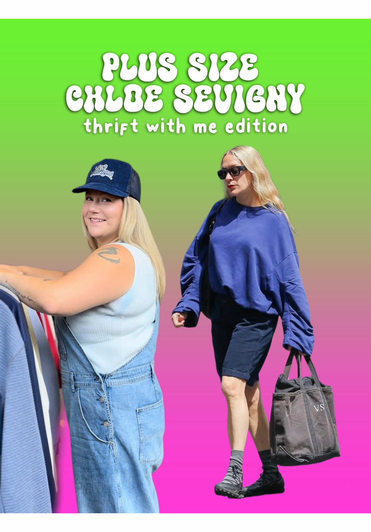 Chloe?!?! Is that youuu?! It’s been a while, let’s thrift together for this Chloe fit! ☺️❣️#chloesevigny #thriftwithme #recreatealook #plussizeoutfitideas #coolgirlstyle 
