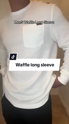 Waffle long sleeve #longsleeve #fallclothes #men #tiktokshopcreatorpicks #mensfashion 