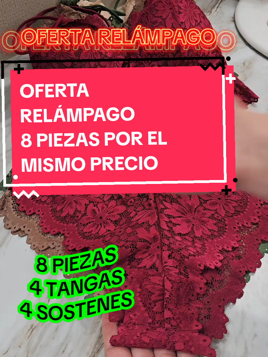 ROPA FEMENINA DE ENCAJE #ropainteriordeencajeparadama #ropafemenina🌸🌷  #HICLOTH4packBralettesPanti @Hicloth Lingerie 