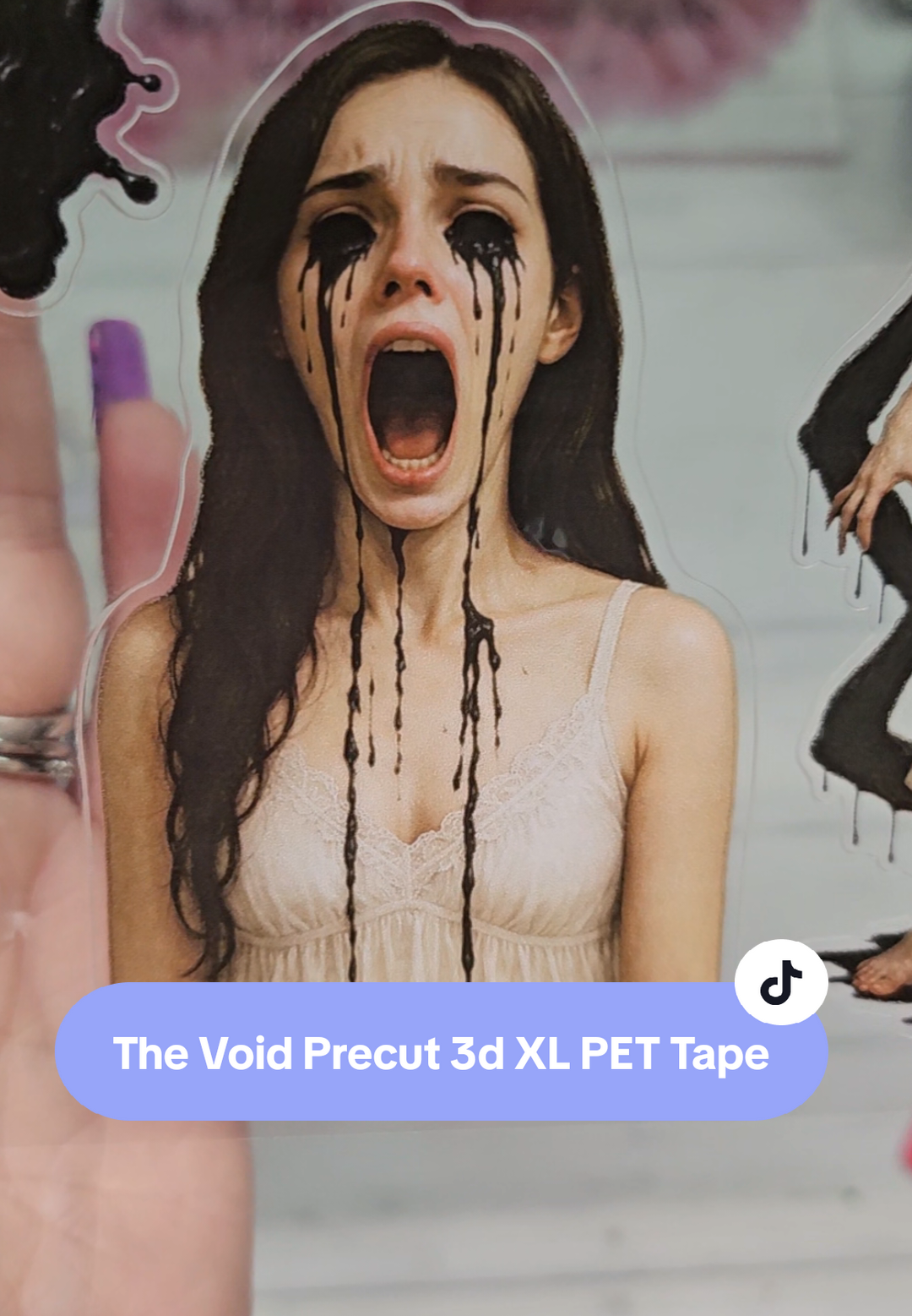 Welcome to my nightmares. The Void Precut 3d XL PET Tape🖤 #4girlsstolemyheart #Void #Halloween 