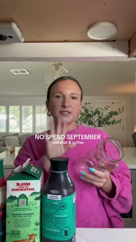 no spend September and coffee chat #nospendchallenge #nospendmonth #coffeeathome