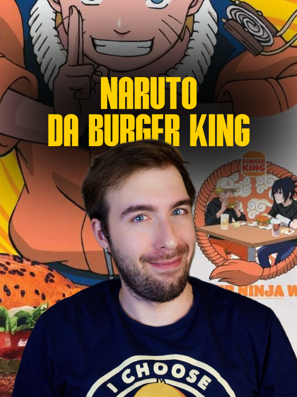 🍔 Dal 3 fino al 30 settembre troverai da Burger King una t-shirt esclusiva di Naruto 🔥 Una bella novità da collezione per i fan #naruto #burgerking #anime #animeita #animefyp 