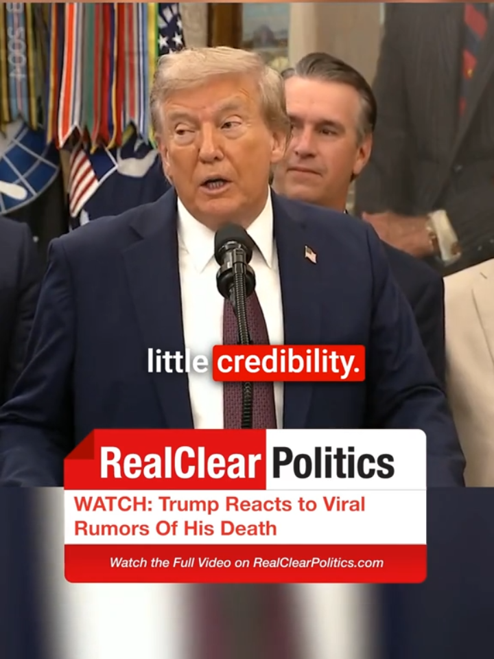 Watch: Trump Responds to Viral Rumors Of His Death #News #Politics #Trump #Biden