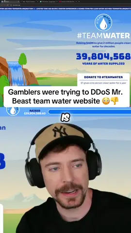 He’s literally trying to help people 🤦‍♂️ #mrbeast #teamwater #mrbeastchallenge #ddos #teamwater 