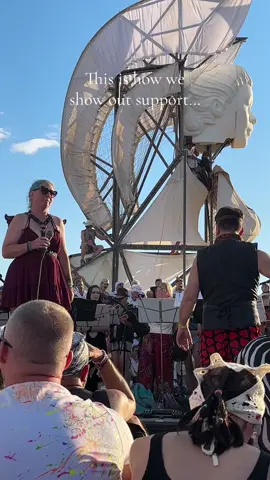 This young lady, I’m guessing she’s not a singer by profession, is part of the the #burningman #symphony and she was asked to #sing She picked a song she #Love -s but is very tough to do (even for professionals). At the end she struggled and had to stop and regain her composure. The audience began to cheer and shout words of encouragement. I’m not going to post the moments she struggled, that’s not my place to do. But I will share the end, where she rallied and the crowd showed their appreciation. #queen 