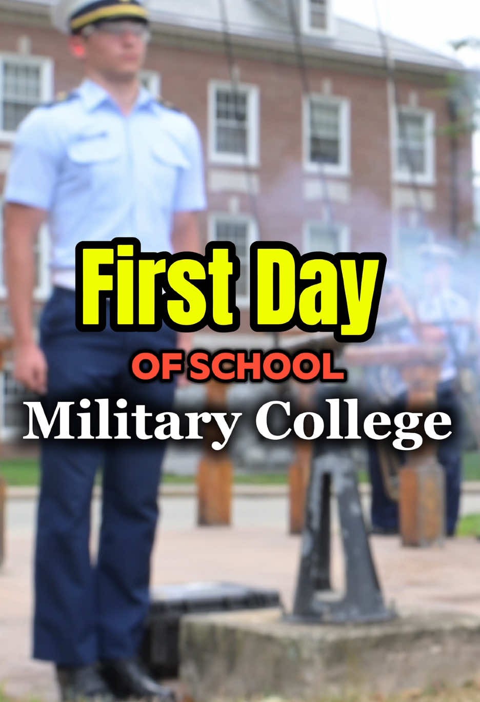 My first day of school at a Military Service Academy! Coast Guard Academy Day in the Life! #uscg #fyp #militarytiktok #collegelife 