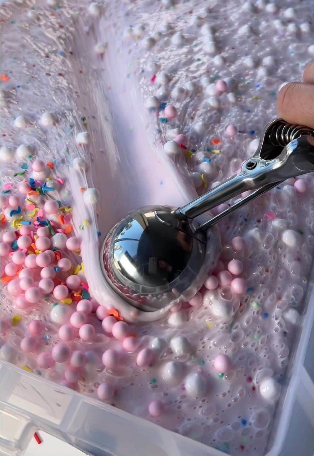You can come and play with THIS batch of slime at our shop in Durbanville 🥳 You can shop a similar slime on our website, mushslime.com 🤩 This is one of our best selling slime textures, the iconic SLAY slime 😉 This one makes GIANT bubbles 🫧 #fyp #capetown #nailart #slime #asmr 