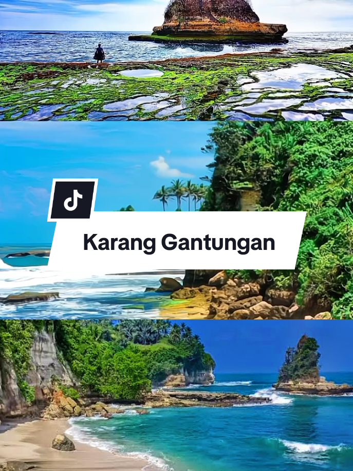 Pantai Karang Gantungan adalah destinasi wisata tersembunyi yang berlokasi di Desa Pasiripis, Kecamatan Surade, Kabupaten Sukabumi Jawa Barat. yang terkenal dengan keindahan alamnya, terutama deretan karang besar yang tampak menggantung di atas air dan mirip dengan Tanah Lot di Bali. Pantai ini menawarkan pemandangan indah dan  meskipun pengelolaannya belum dilakukan secara luas. #pantai #sukabumi #jawabarat #indonesia🇮🇩 