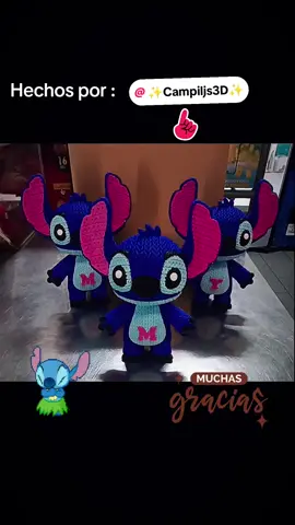 Muñecos de #stich hechos por @✨Campiljs3D✨ , @✨Campiljs✨  pueden visitar su perfil y ver sus creaciones y pedir encargos .Muy buena calidad estamos contentos gracias.  #meupetéostitch #muñecos3d #canarias 