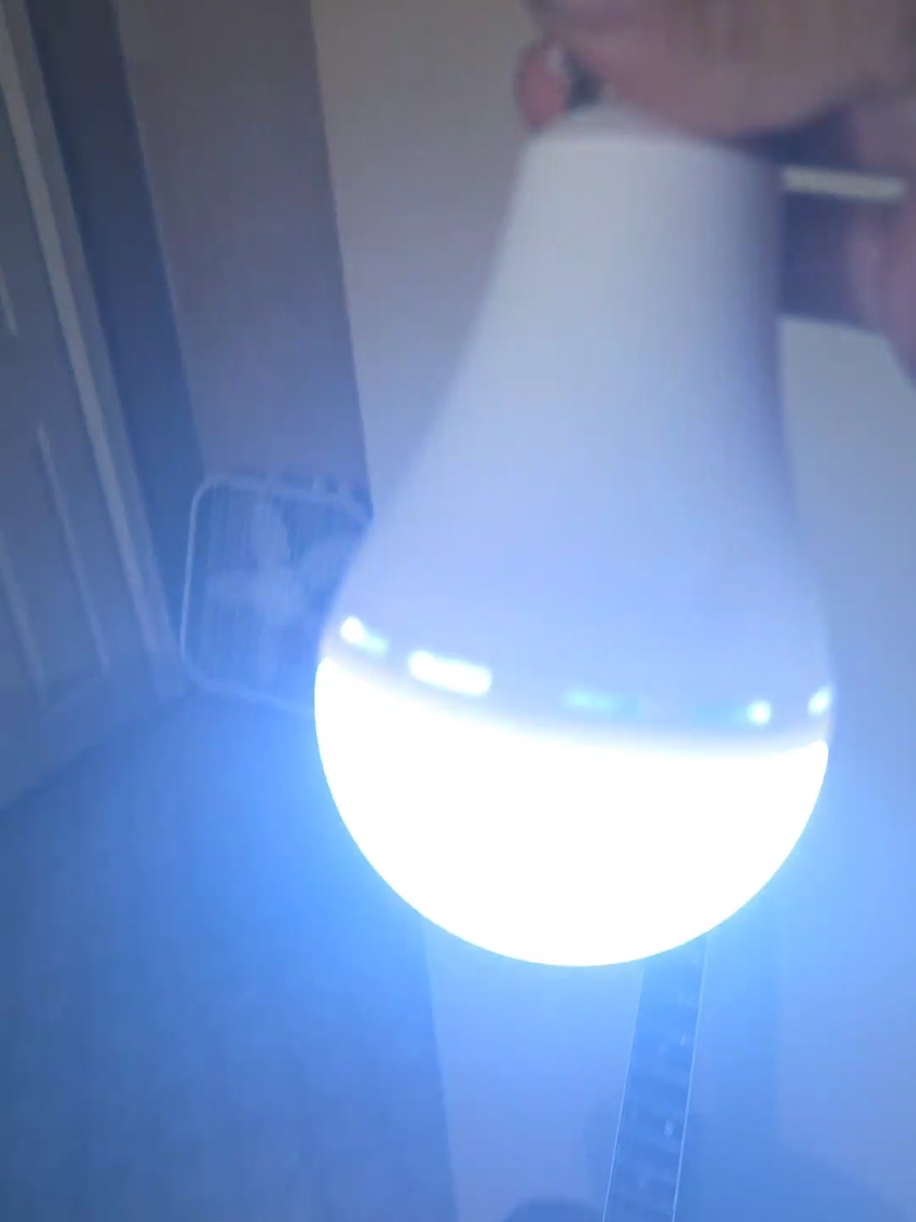 Rechargeable light bulbs, great for storms, high winds, anything that would knock out your power! #rechargeablelight #emergencylight #poweroutagesolutions #tiktokfinds 