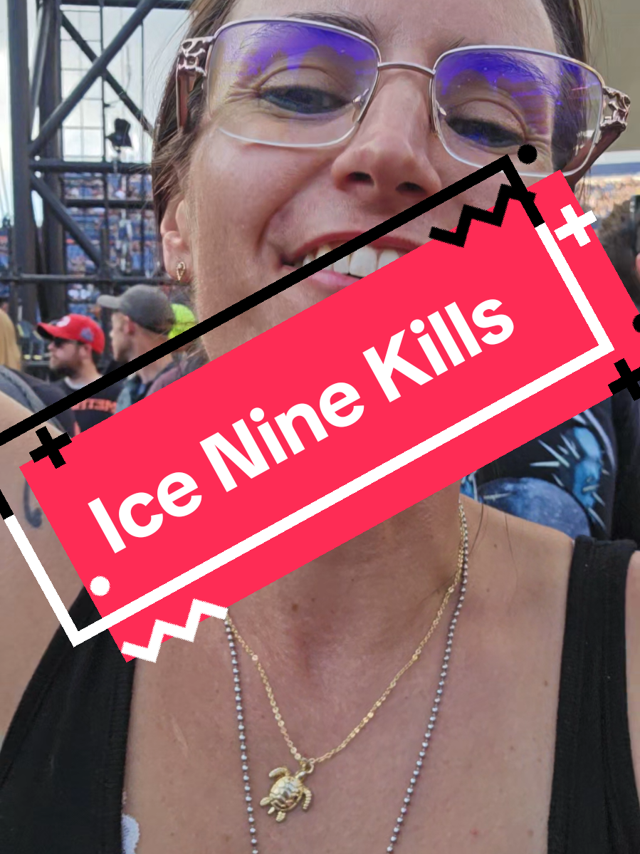 Sure, I could be a Lady, and quietly enjoy concerts...Unfortunately for everyone, I was born to be a feral menace in the pit, singing entirely too loud and absolutely off-key. it is what it is. @🩸ICE NINE KILLS🩸 #theamericannightmare #inappropriatewidow #concertjunkie #metallica #armytherapy 