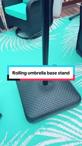 The ultimate patio hack is a rolling umbrella stand. #UmbrellaStand #UmbrellaBase @Yaheetech Shop 