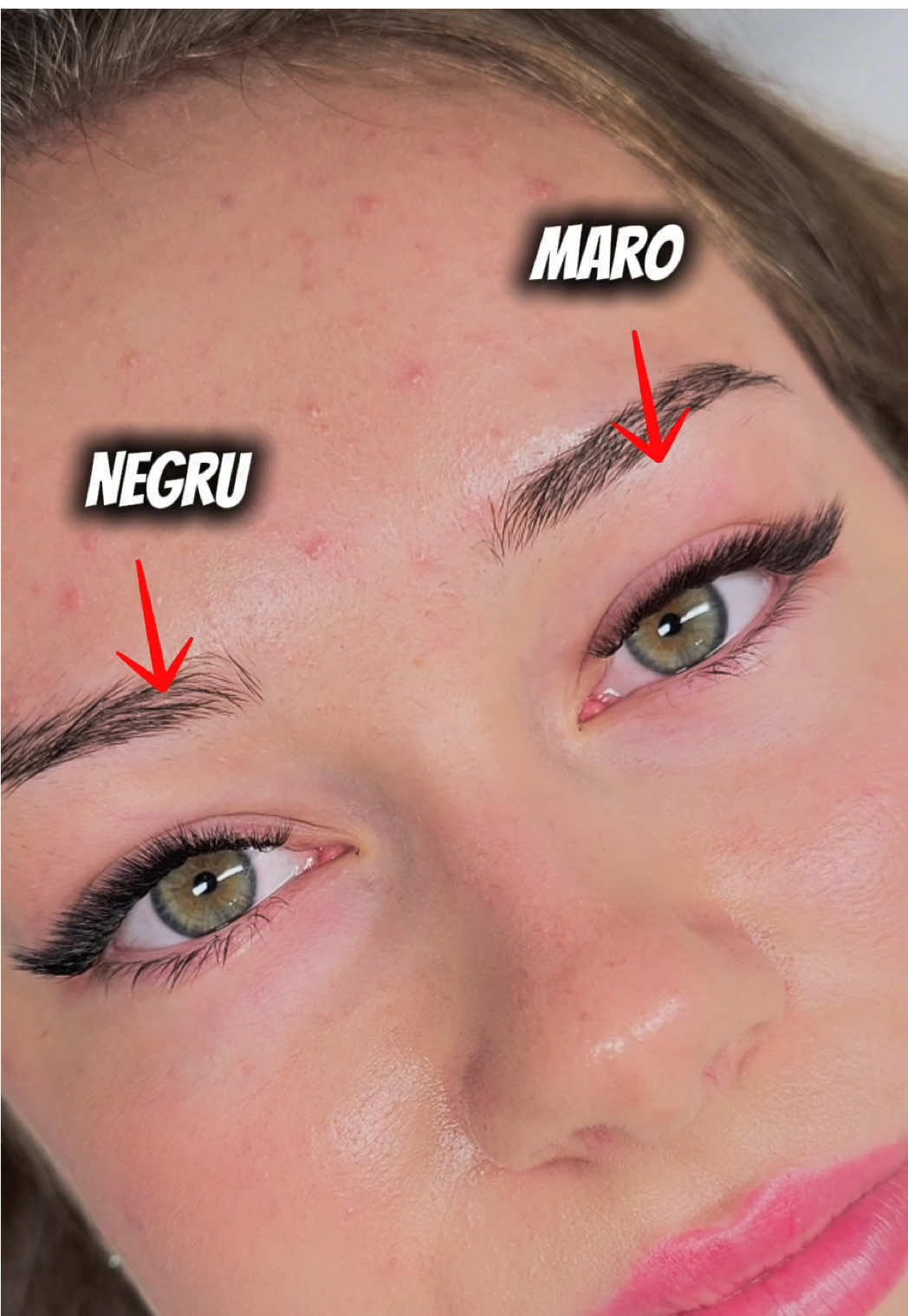 🎨 Culoarea extensiilor contează la fel de mult ca lungimea și forma! La un ten deschis și gene naturale blonde, extensiile maro aduc echilibru și blândețe. #barhat #tipsandtricks #extensiidegene #lashartist #lashcolors @Alexandra Craciun  