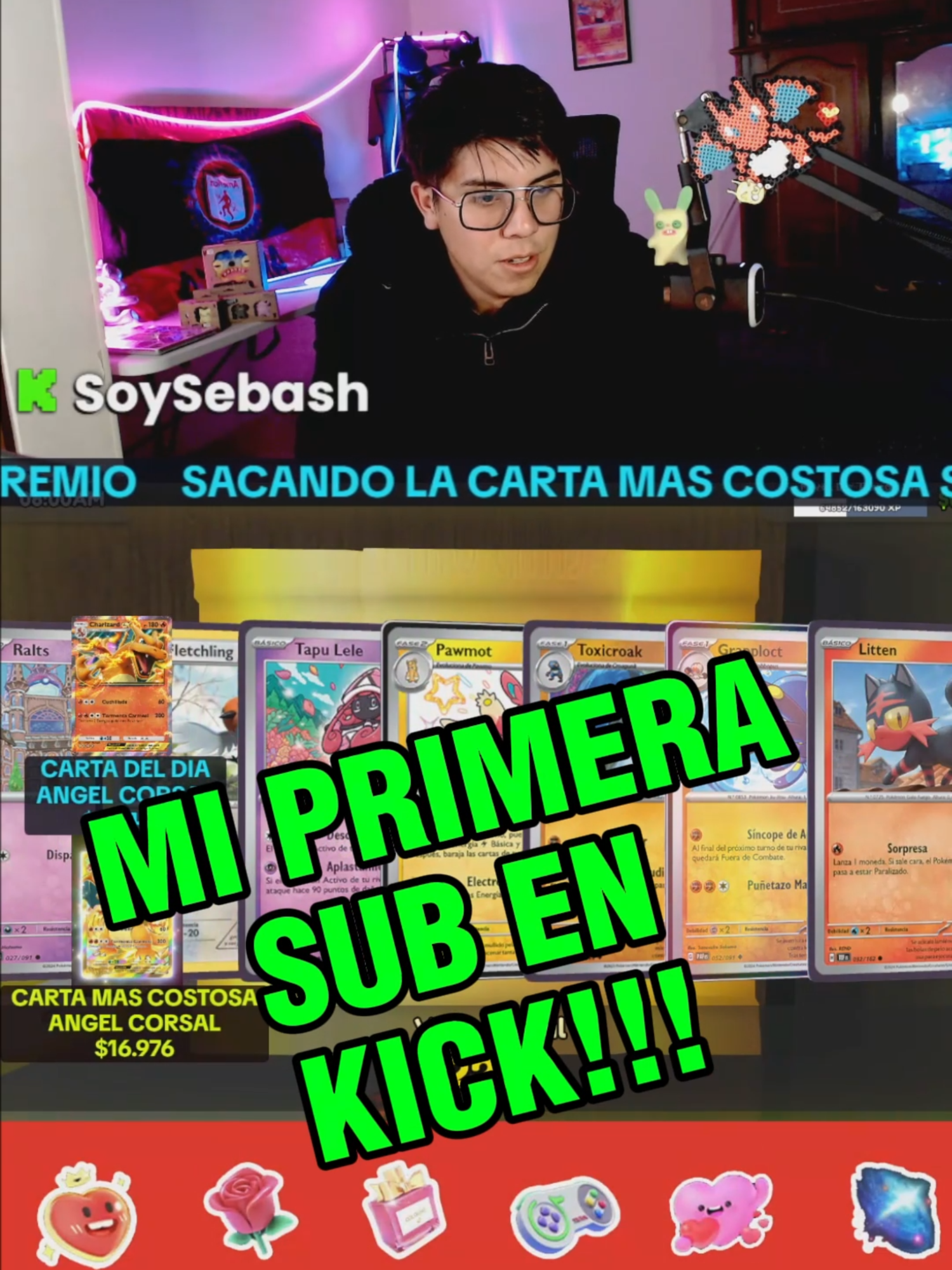 MI PRIMERAS SUBS EN KICK!!! GRACIAS POR EL APOYO!!! 😭😭😭😭💥💥@ŠËBÄŠ☕️🫧  #felicidad  #sucripciones #crecer  #crecerentiktok  #crecerenkick