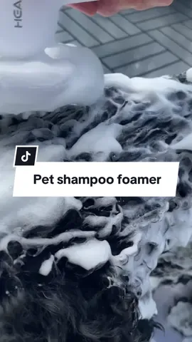 It turns your regular shampoo into soft foam that spreads fast and rinses clean #PetBathHack   #DogParentLife   #PetGrooming   #CleanPup   #dogtok 