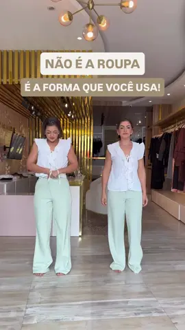 ✨ Não é só a roupa… é a forma como você usa! A mesma peça pode transmitir confiança, estilo e atitude diferentes dependendo de como você se posiciona. 💡 A roupa muda a sua imagem, mas é você quem dá vida ao look.