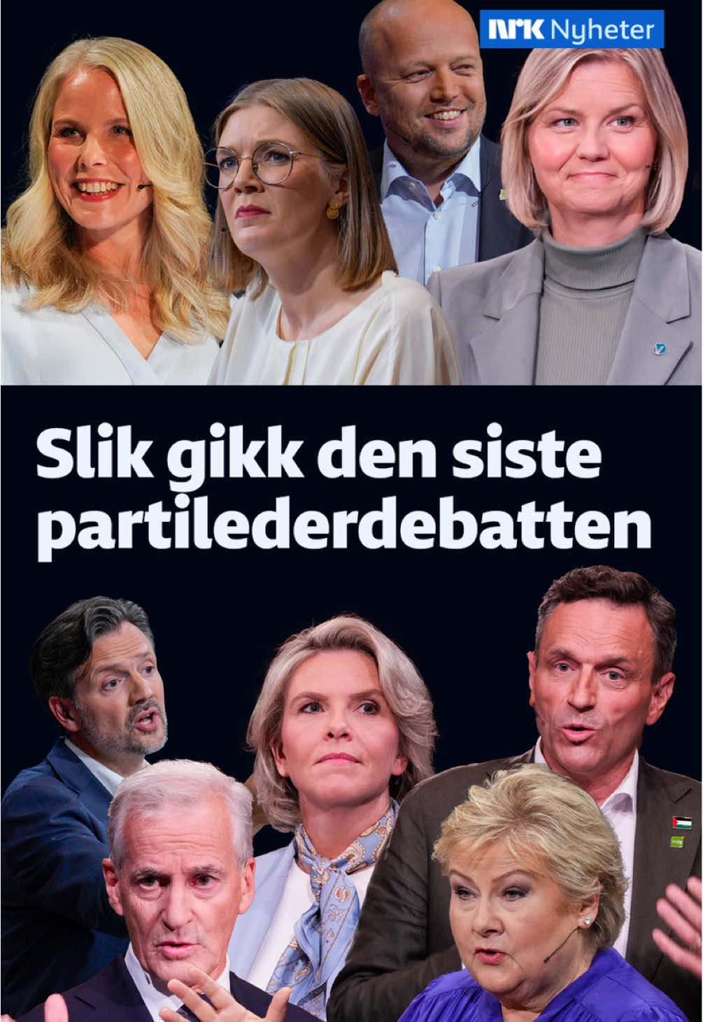 Det ble en del diskusjoner under den siste partilederdebatten før stortingsvalget #NRK #nrknyheter #valg #politikk 