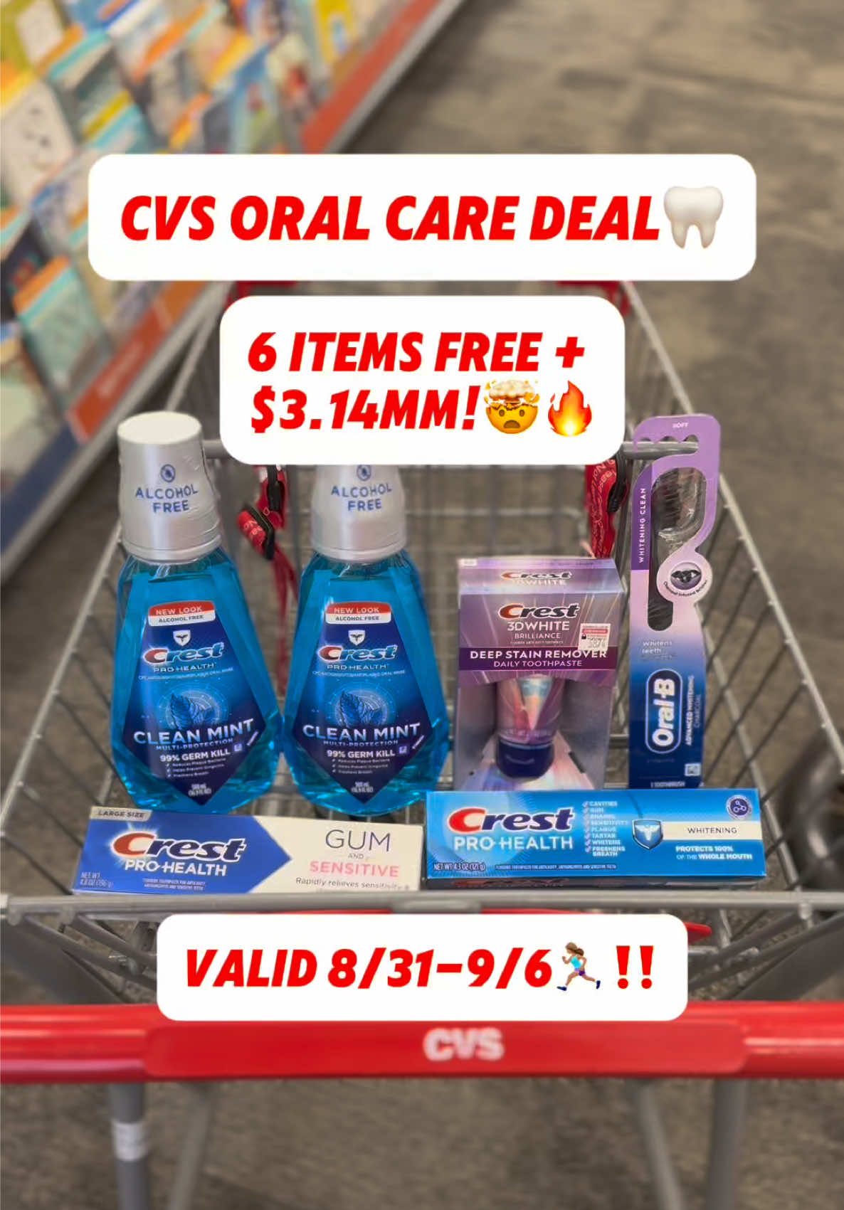 MONEYMAKER CVS ORAL CARE DEAL😍🤯‼️ Valid 8/31-9/6🔥Comment “CVS” for the written breakdown ✨ #cvscouponing #oralcare #cvsdeals  #couponingforbeginners #couponingcommunity @Crest @Oral-B PH @CVS Pharmacy  