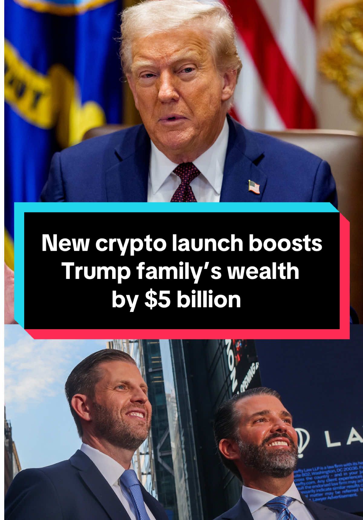 The Trump family added $5 billion in paper wealth after publicly launching another crypto coin on Monday.  @11th Hour MSNBC’s @Stephanie Ruhle explains. #trump #msnbc 